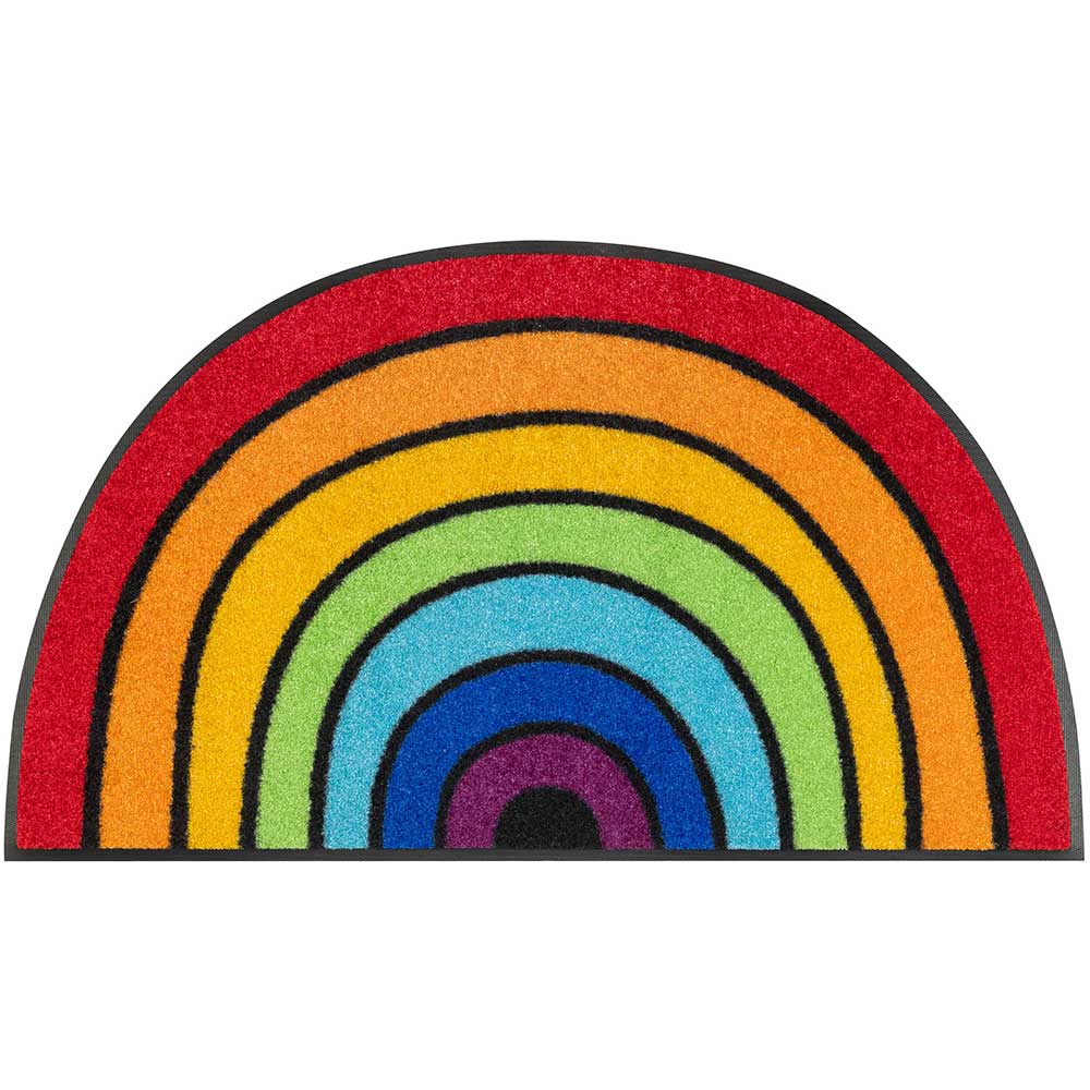 Kleen-Tex wash+dry Fußmatte Design Round Rainbow - 50 x 85 cm –  BIENENKORB24 Wohndesign-Shop